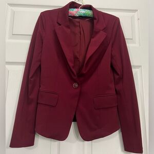 Burgundy blazer